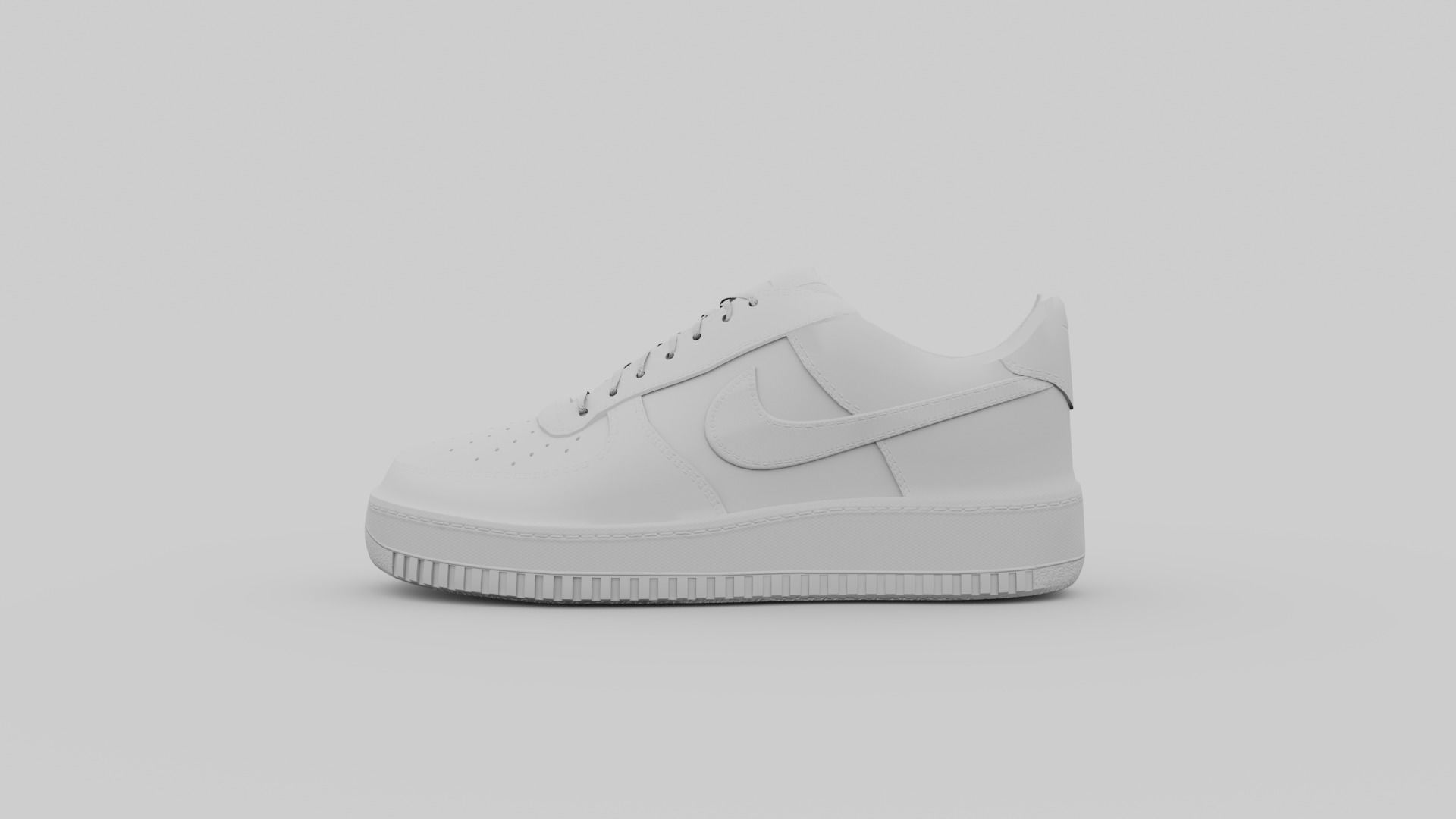 Nike Air Force 1 Shoes Free 3D model_4