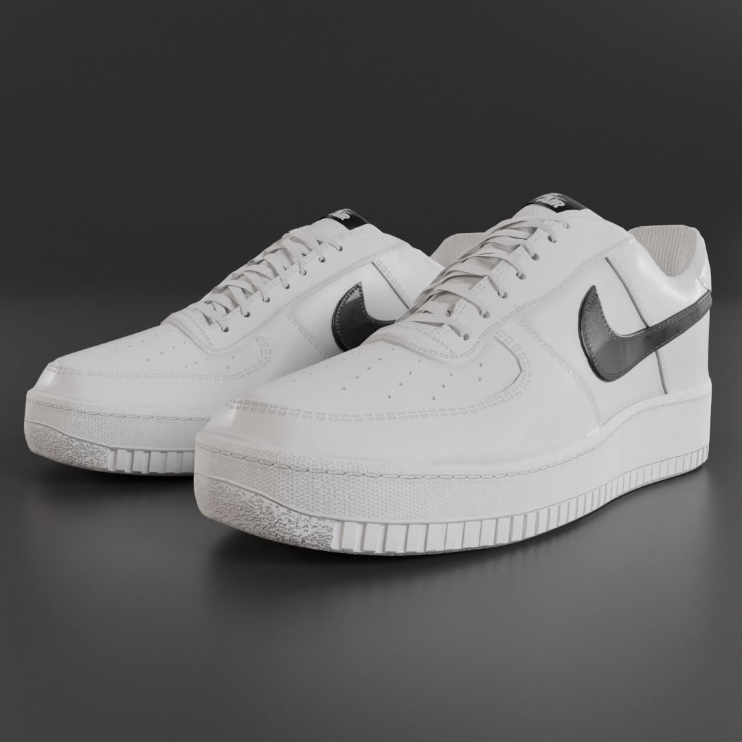 Nike Air Force 1 Shoes Free 3D model_2