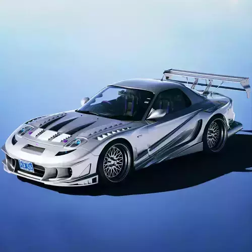Mazda RX-7 FD3S Abflug Anibus 1994 3D model