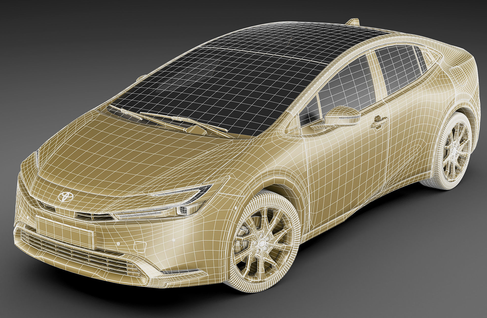 Toyota Prius 2024 3D model_33