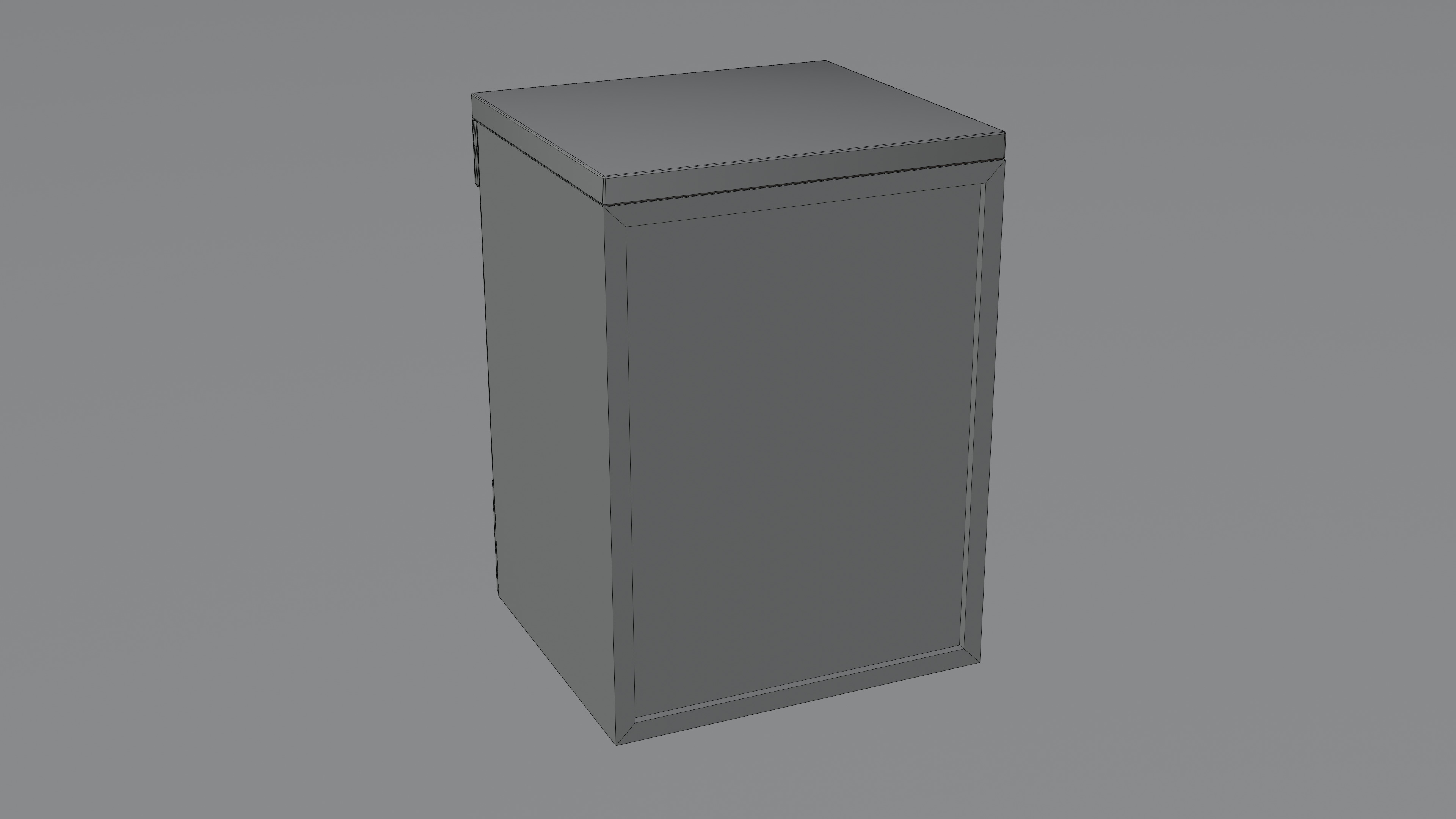 Vintage Washing Machine Low-poly 3D model_9