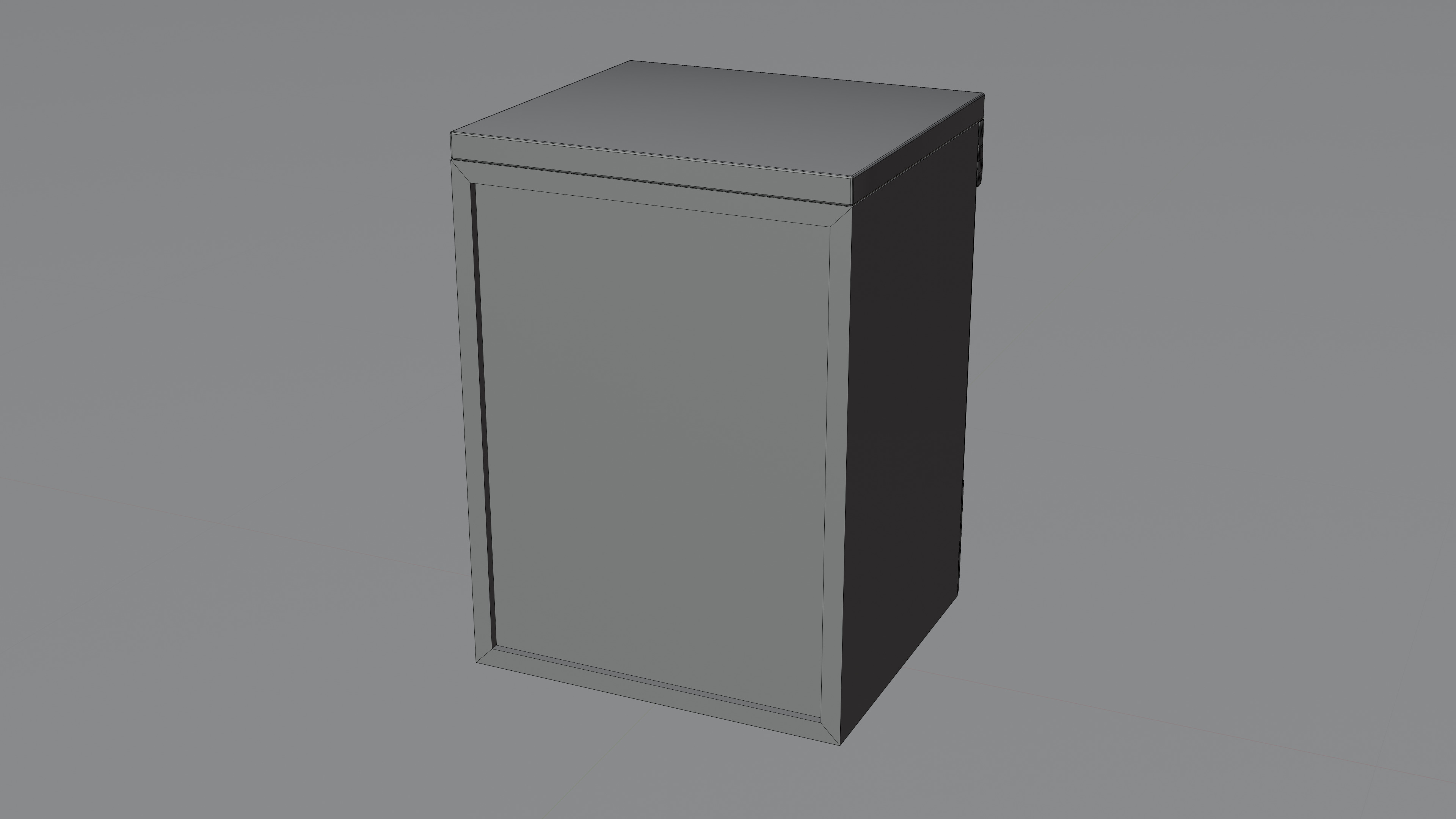 Vintage Washing Machine Low-poly 3D model_10