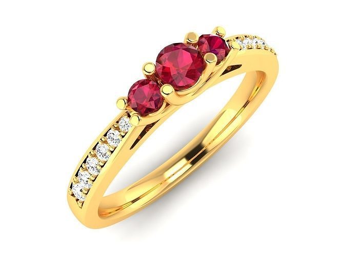 Women ring 3dm Render details 3D print model