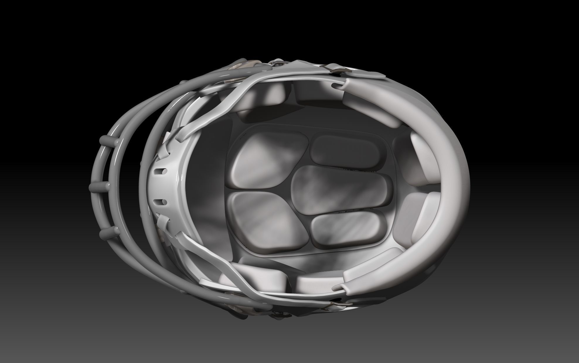 NFL Riddell Speed helmet with padding 3D print model_5