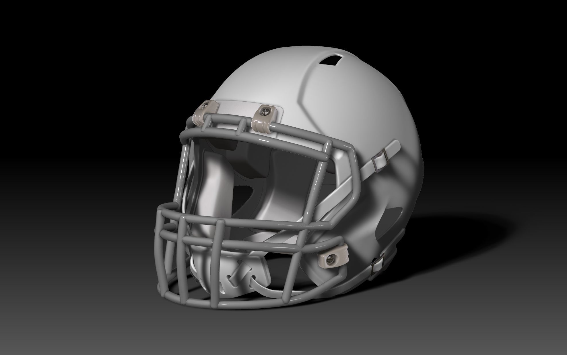 NFL Riddell Speed helmet with padding 3D print model_12