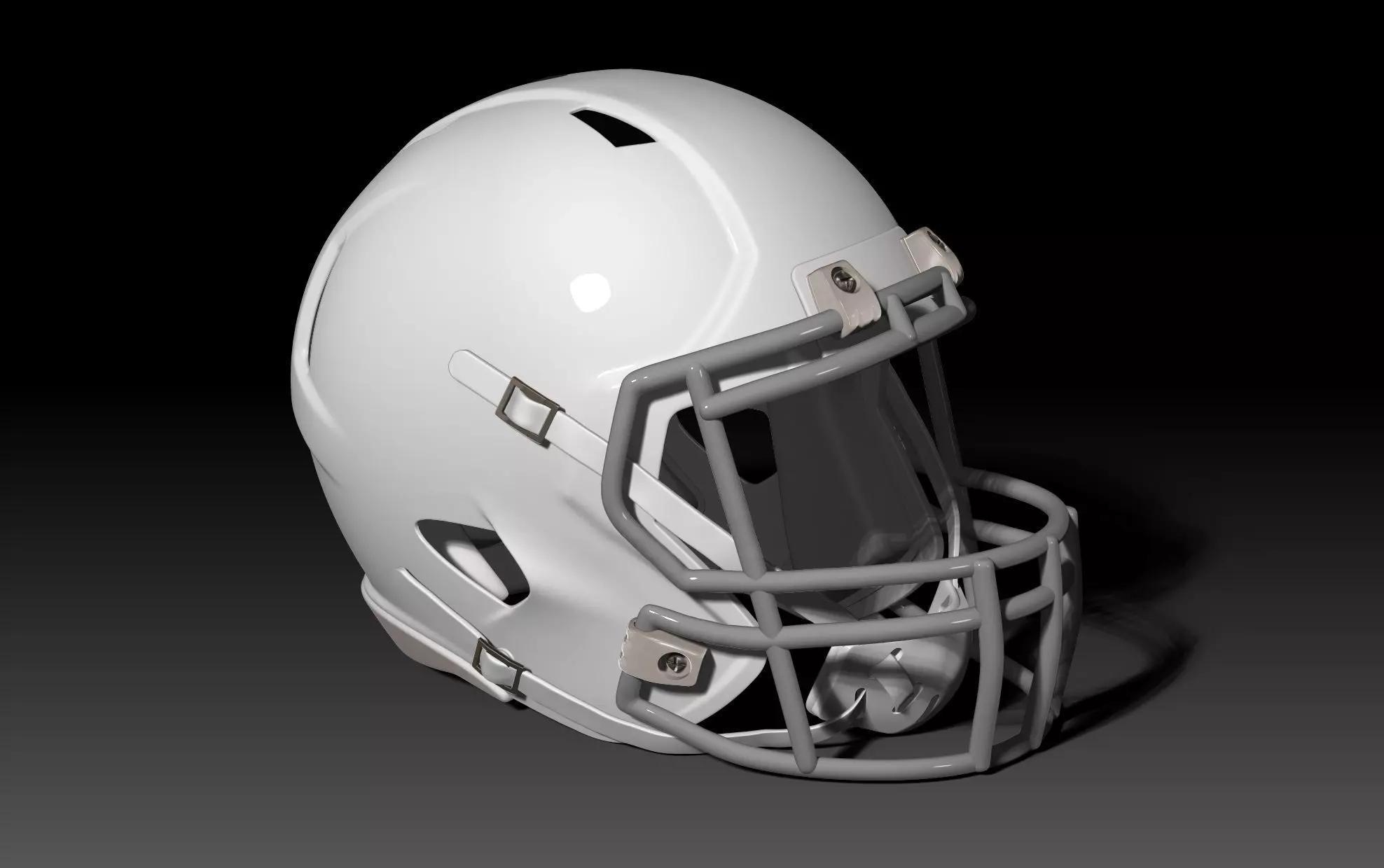 NFL Riddell Speed helmet with padding 3D print model_0