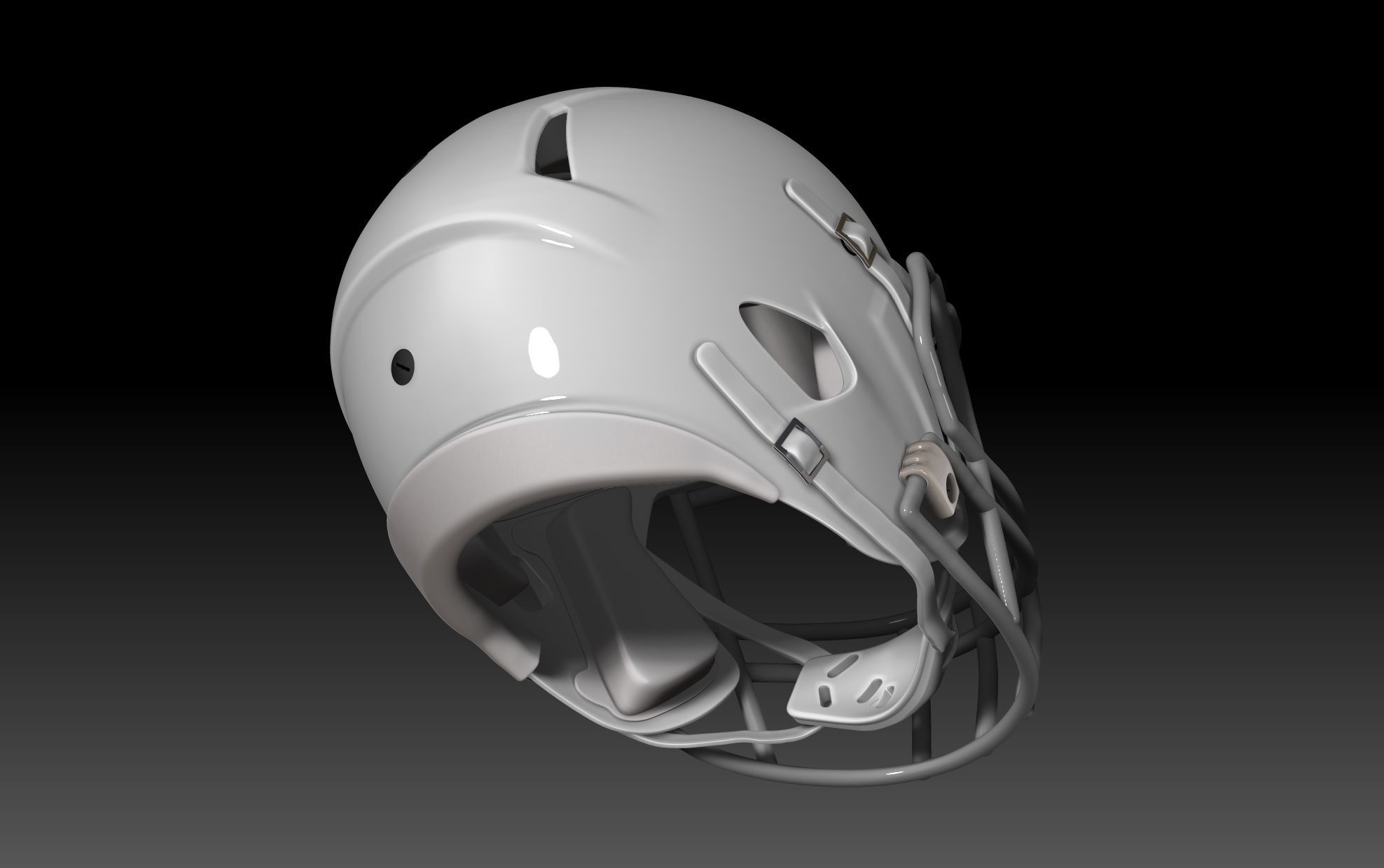NFL Riddell Speed helmet with padding 3D print model_13