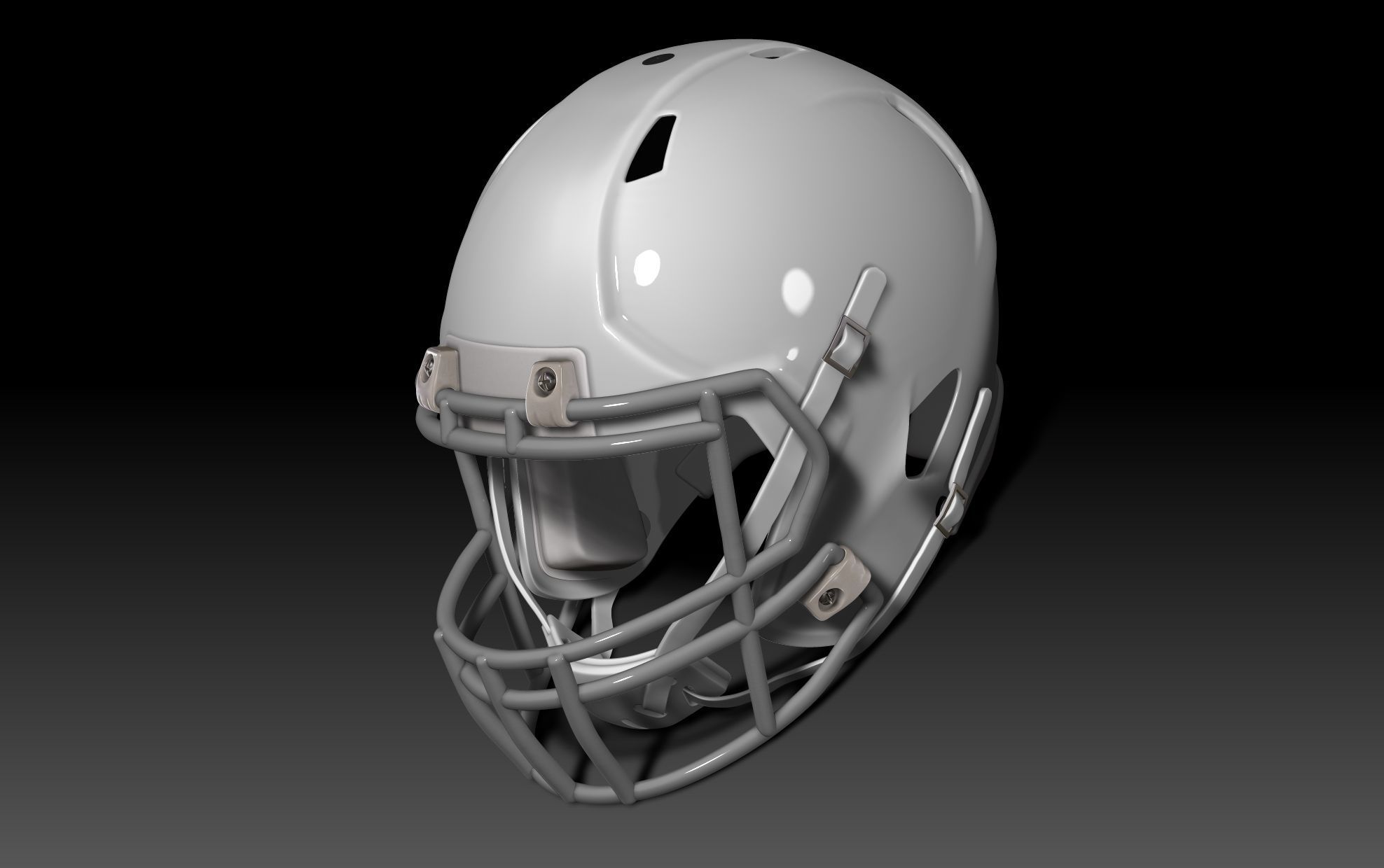 NFL Riddell Speed helmet with padding 3D print model_11
