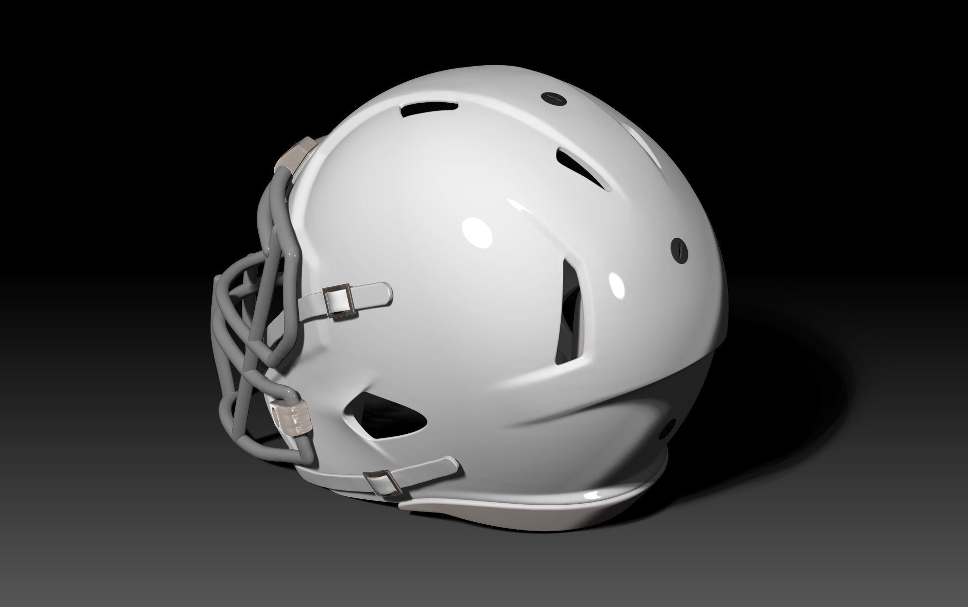 NFL Riddell Speed helmet with padding 3D print model_8