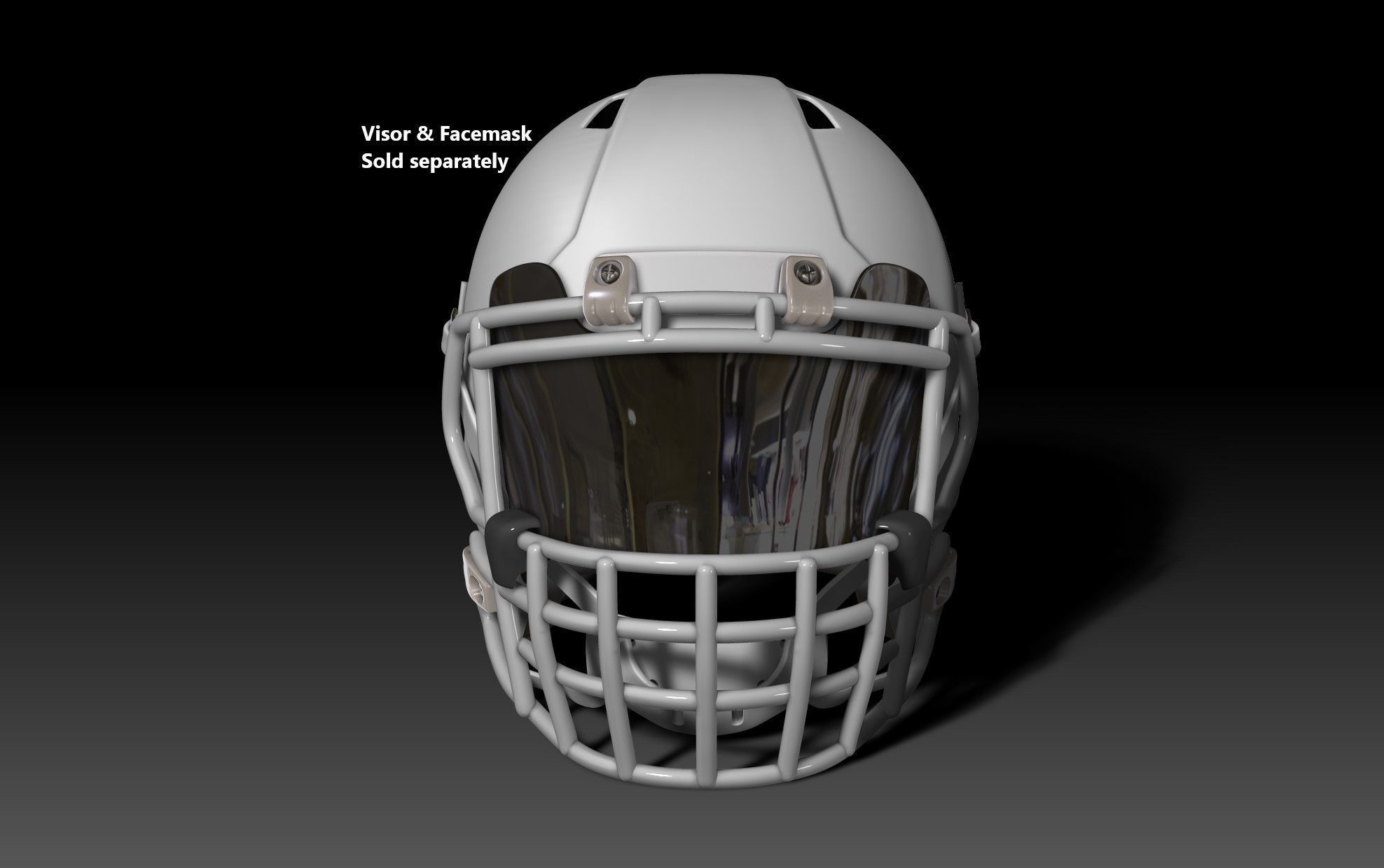 NFL Riddell Speed helmet with padding 3D print model_3