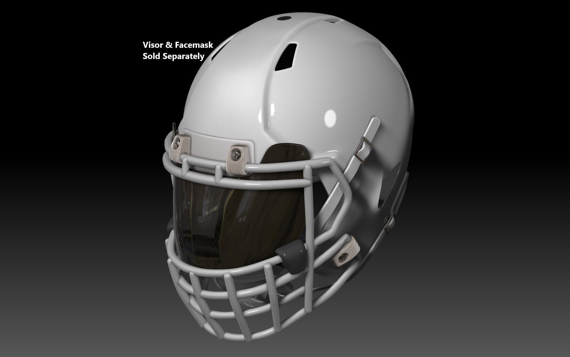 NFL Riddell Speed helmet with padding 3D print model_6