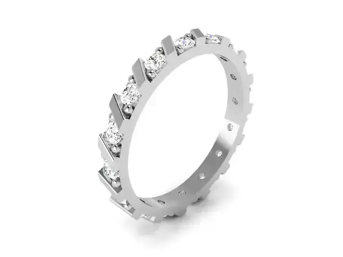 Band 3dm Render Details diamond eternity ring