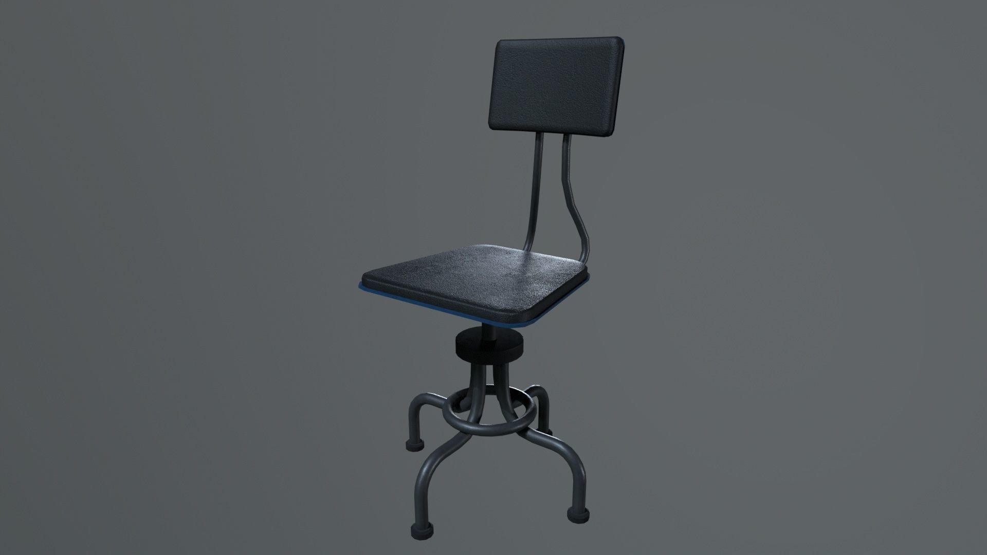 Chair 19 Low-poly 3D model_13