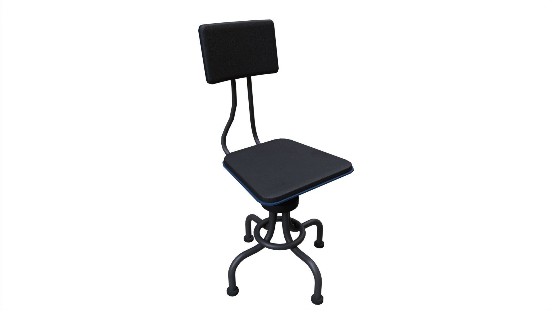 Chair 19 Low-poly 3D model_10