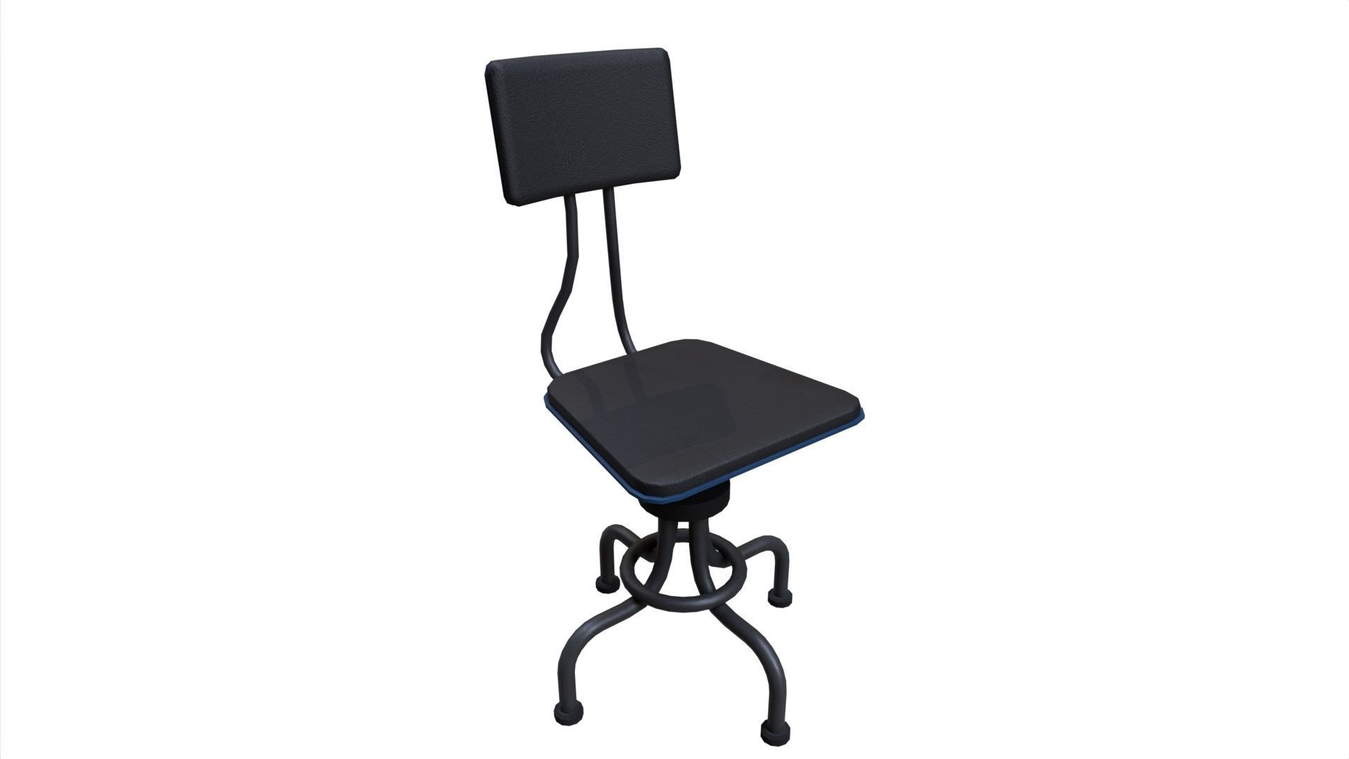 Chair 19 Low-poly 3D model_9