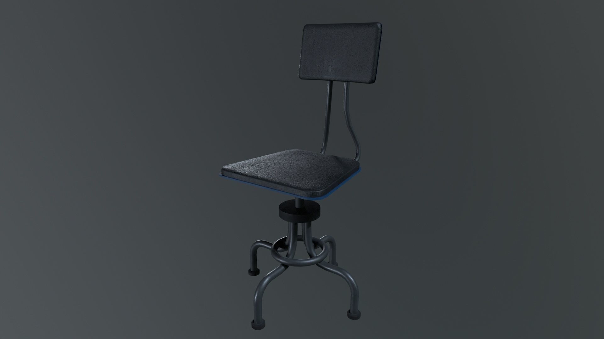 Chair 19 Low-poly 3D model_14