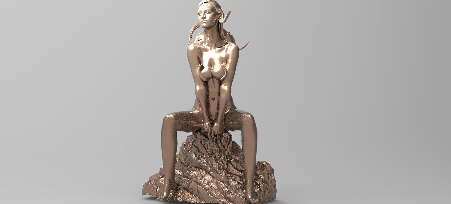 Female form Anatomy Siting Sculpture 2  3D model_3