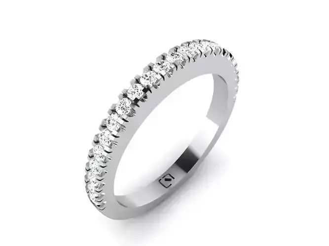 Band 3dm Render Details oval diamond ring gold