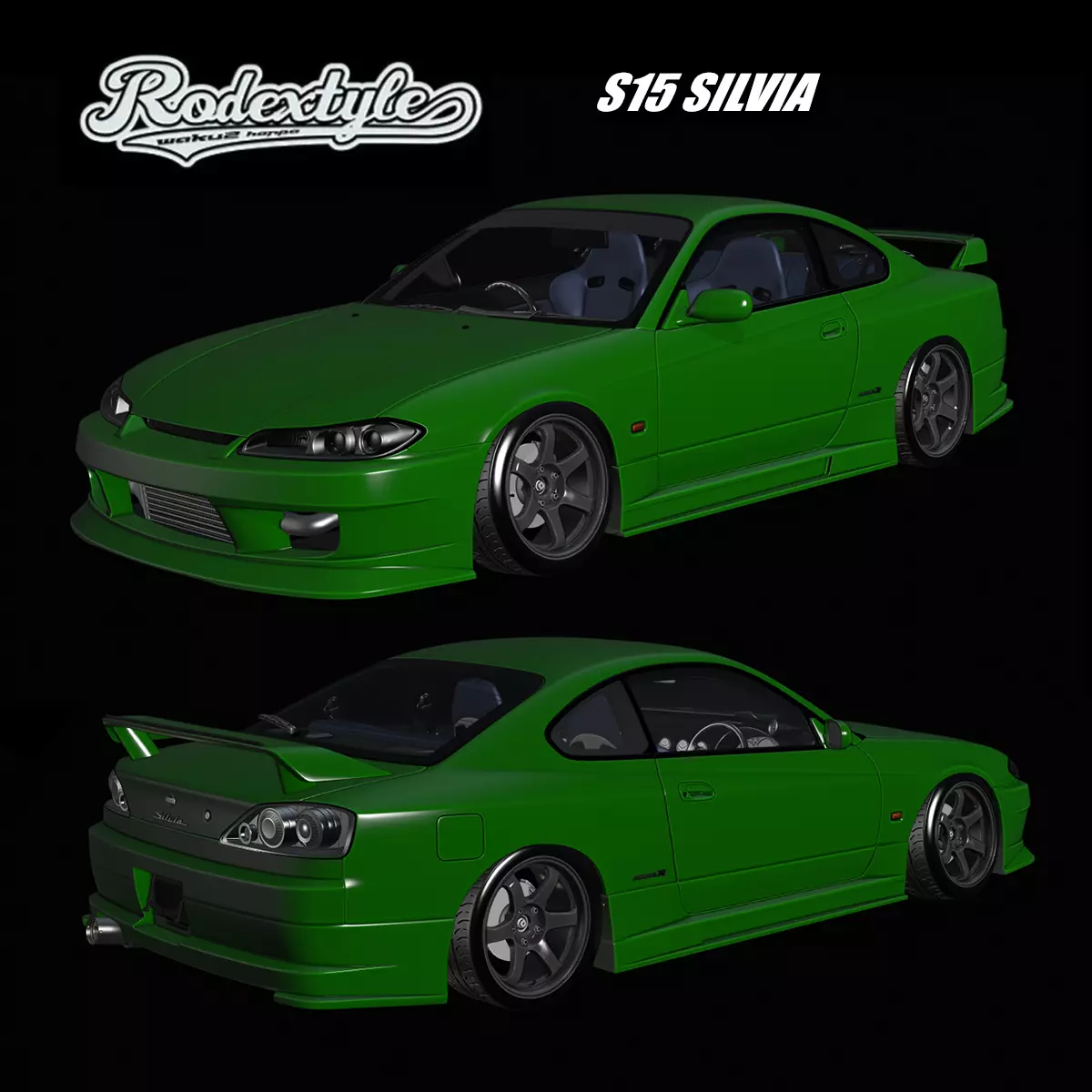 Yasuyuki Kazama 2008 D1GP Rodextyle Kit - GT7 S15 Silvia 3D model