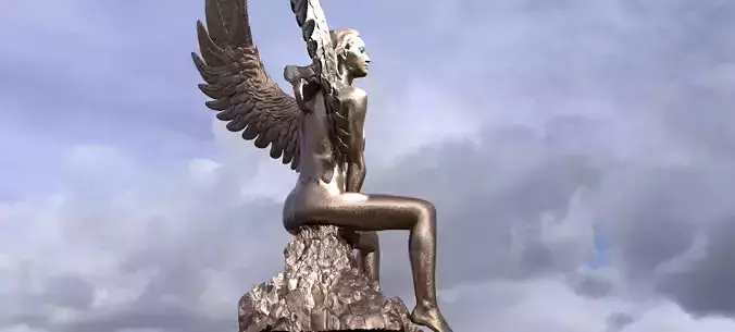 Egyptian goddess form Anatomy Siting Sculpture 2