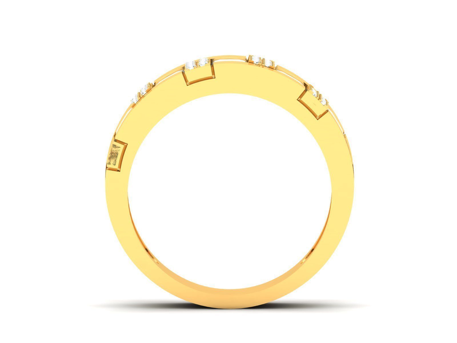 Band 3dm Render Details gold ring with rubies and diamonds 3D print model_22