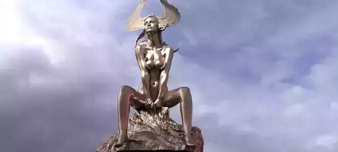 Egyptian goddess form Anatomy Siting Sculpture 6