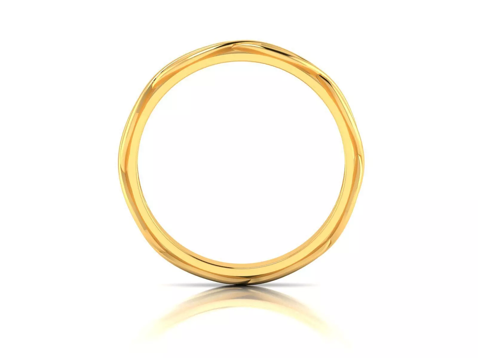 Band 3dm Render Details oval gold ring 3D print model_0