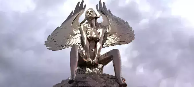 Egyptian goddess Grand wings huge 