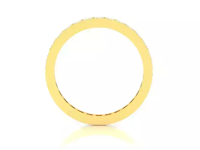 Band 3dm Render Details gold and necklace with diamond in middle