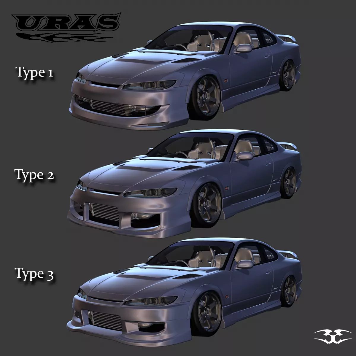 URAS Type 1-2-3 Megapack GT7 S15 3D model_0