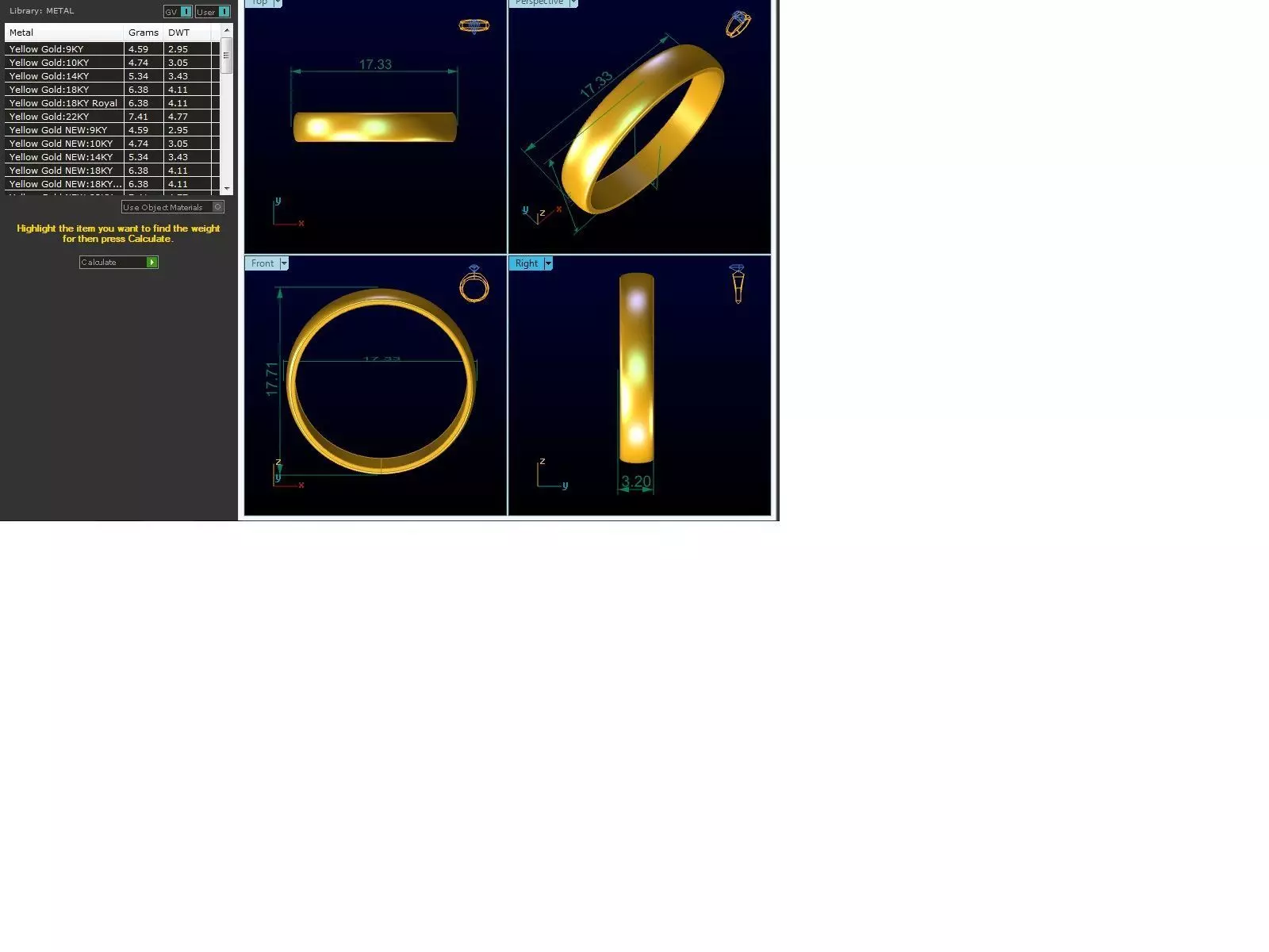 Band 3dm Render Details wedding gold 3D model 3D printable | CGTrader