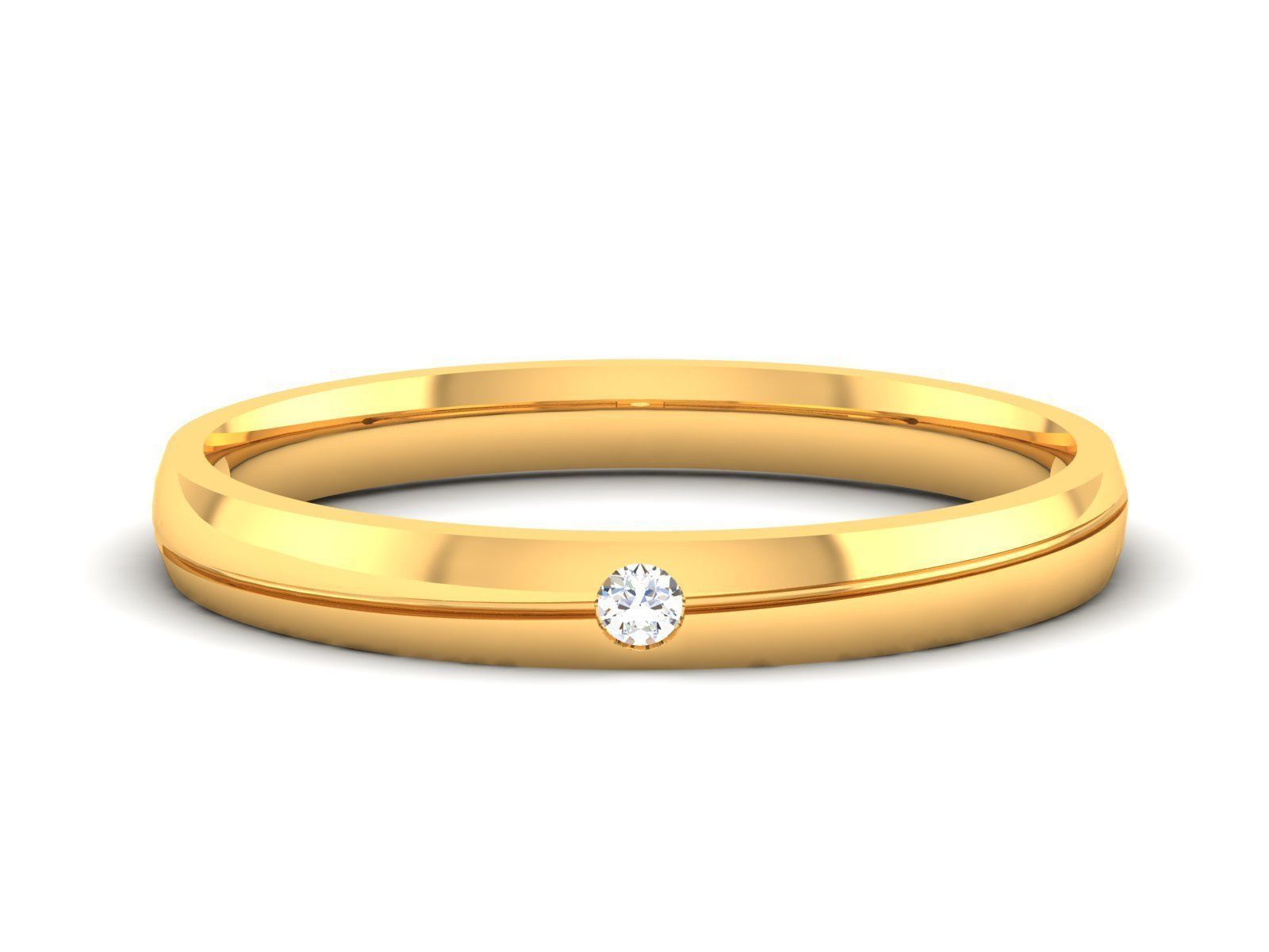 Band 3dm Render Details gold wedding ring 3D print model_7