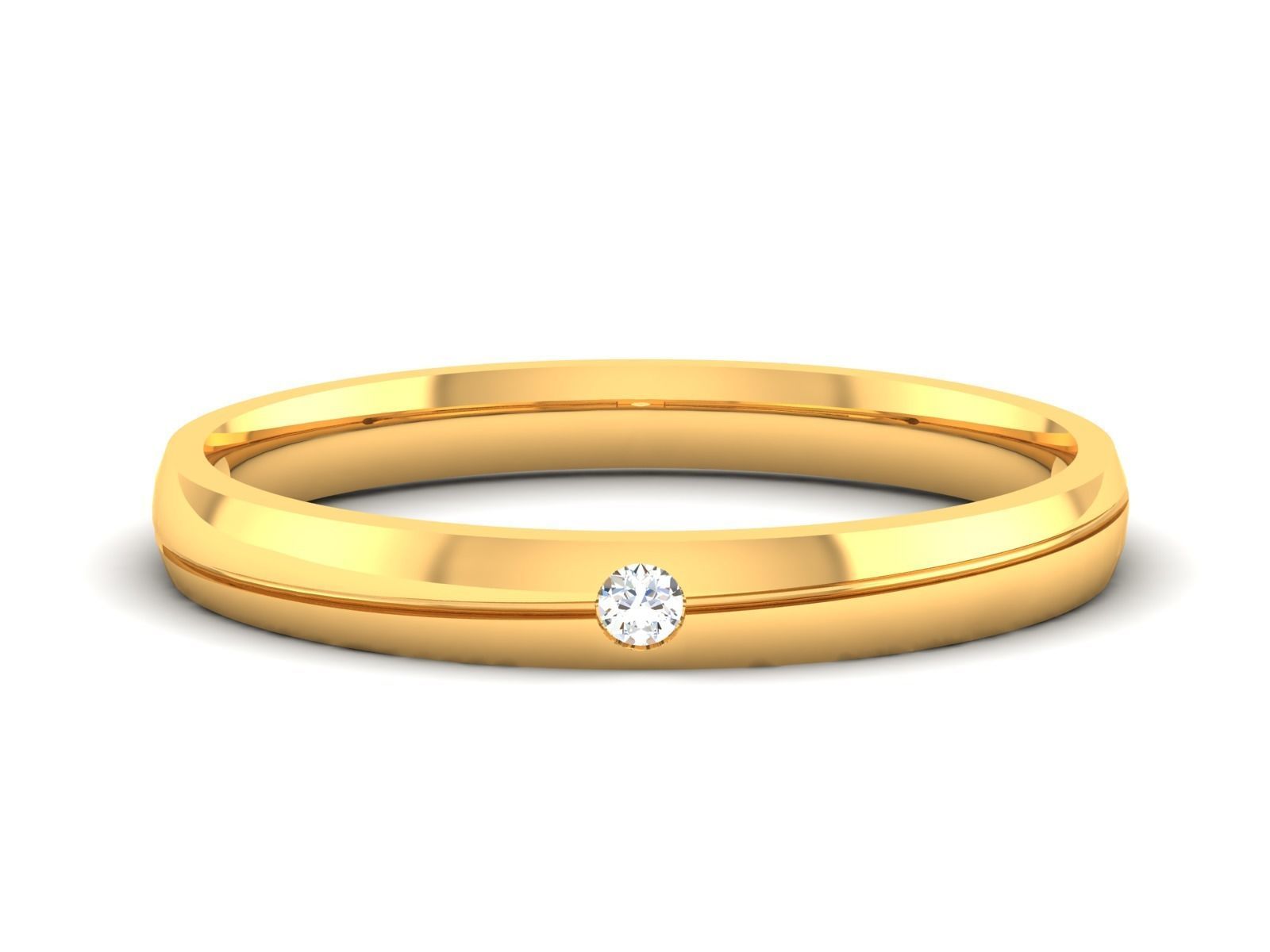 Band 3dm Render Details gold wedding ring 3D print model_8