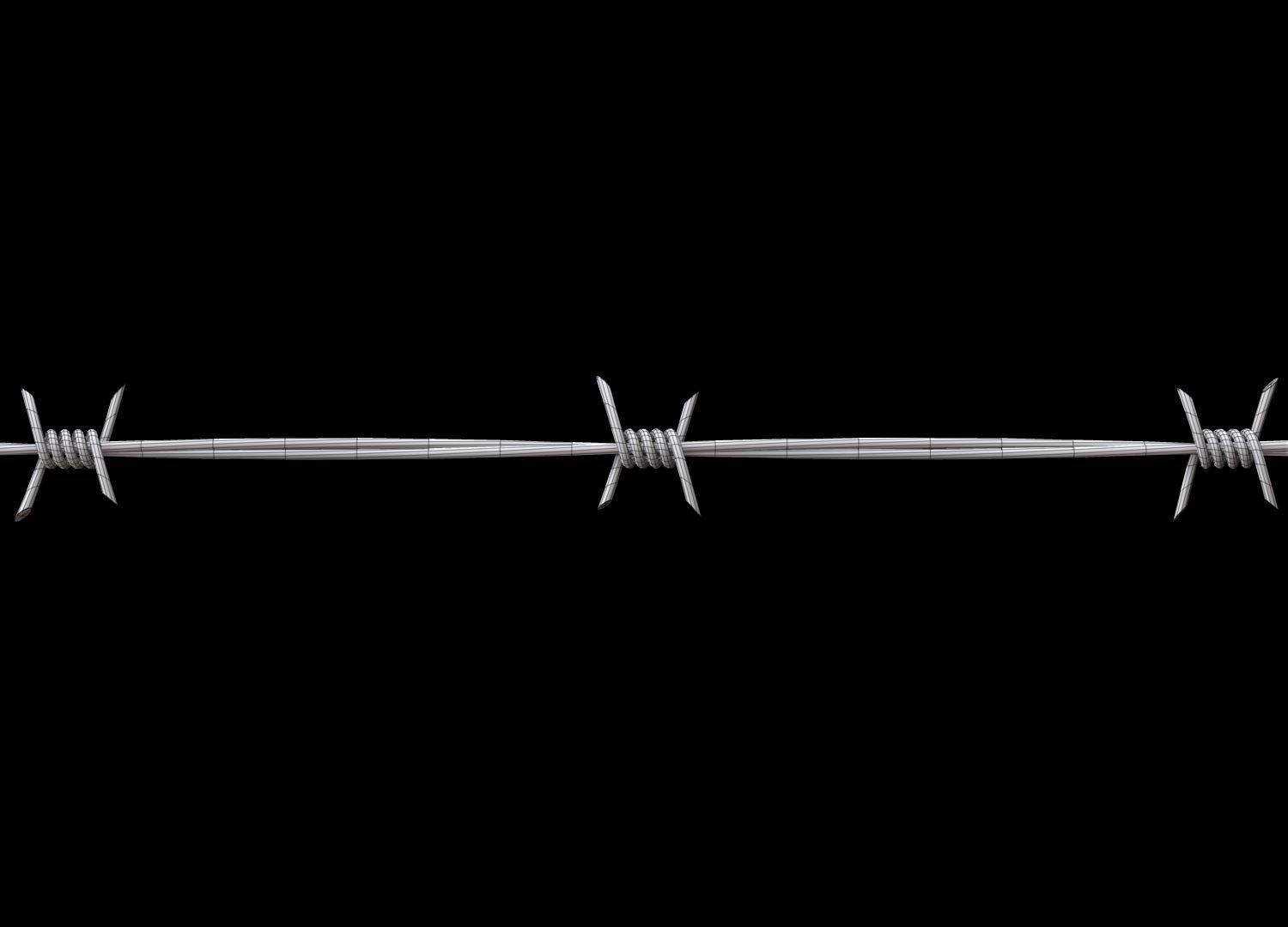 Barbed Wire 3D model_11