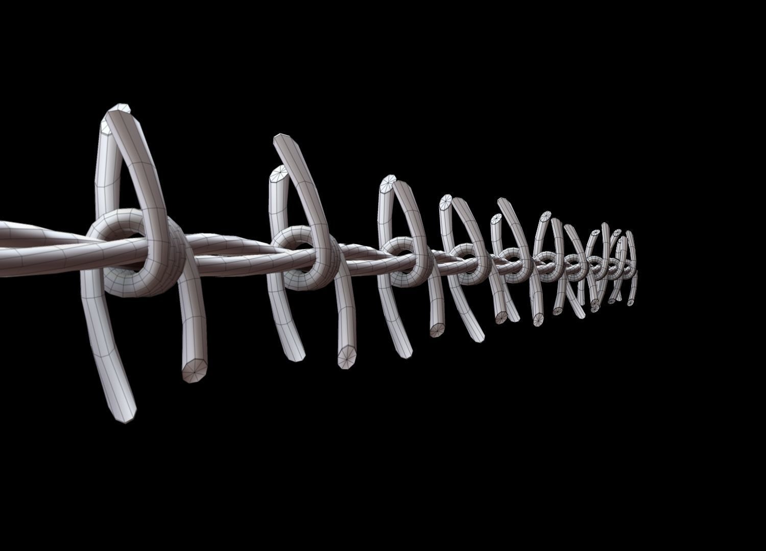 Barbed Wire 3D model_13