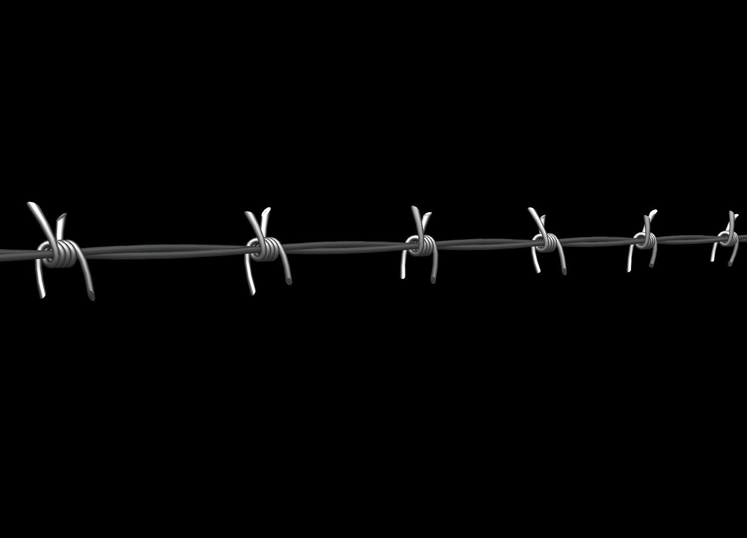 Barbed Wire 3D model_6