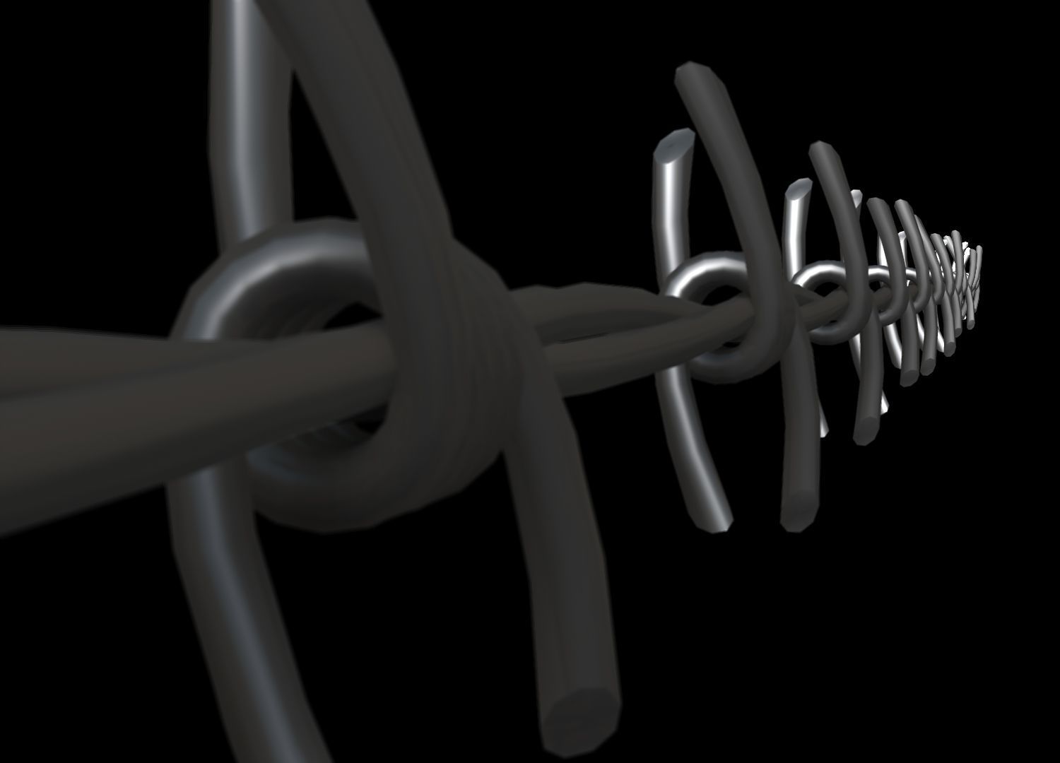 Barbed Wire 3D model_7