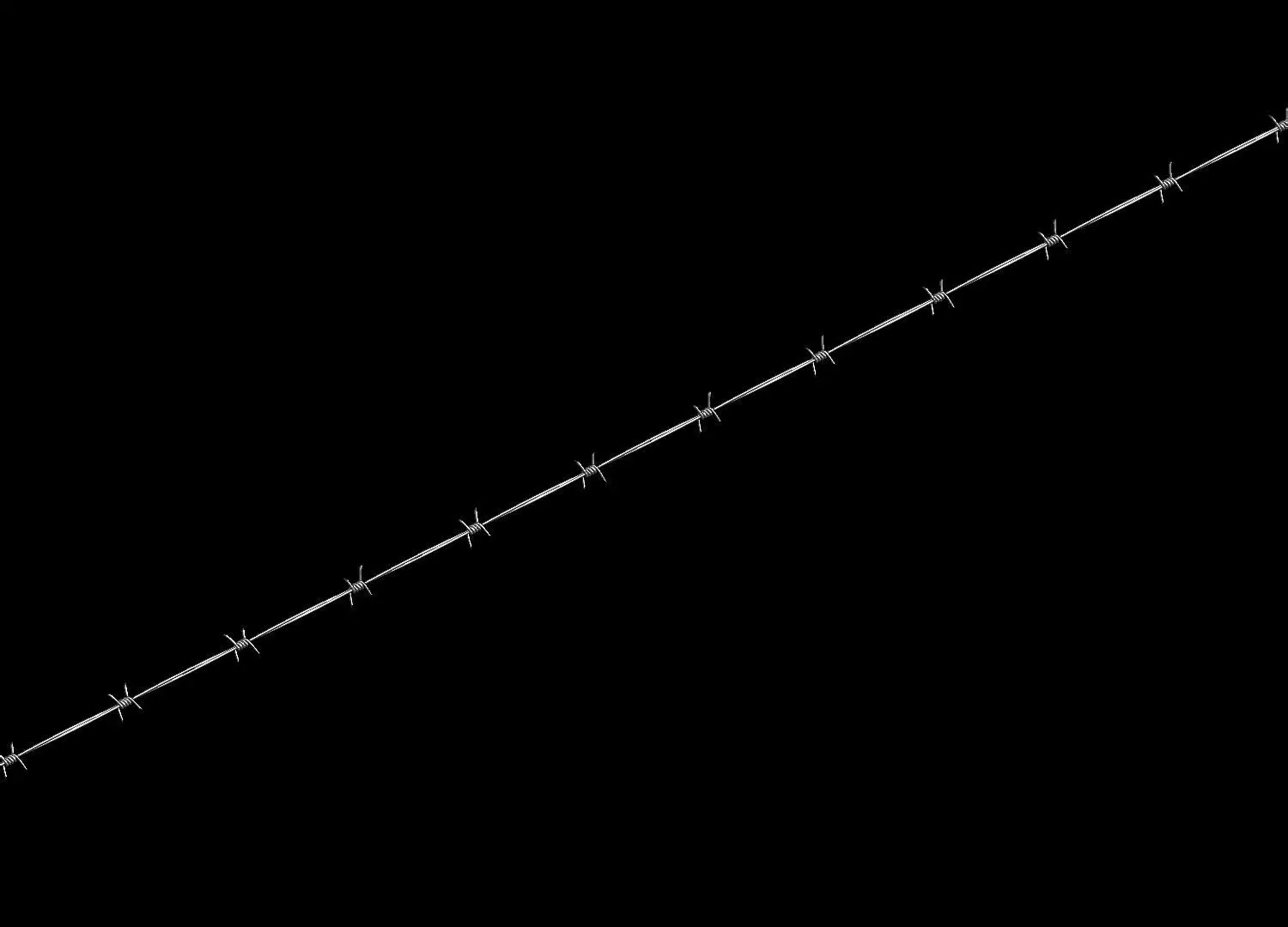 Barbed Wire 3D model_0