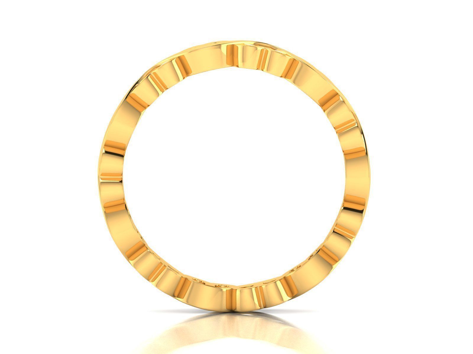 Band 3dm Render Details gold eternity ring with diamonds 3D print model_2
