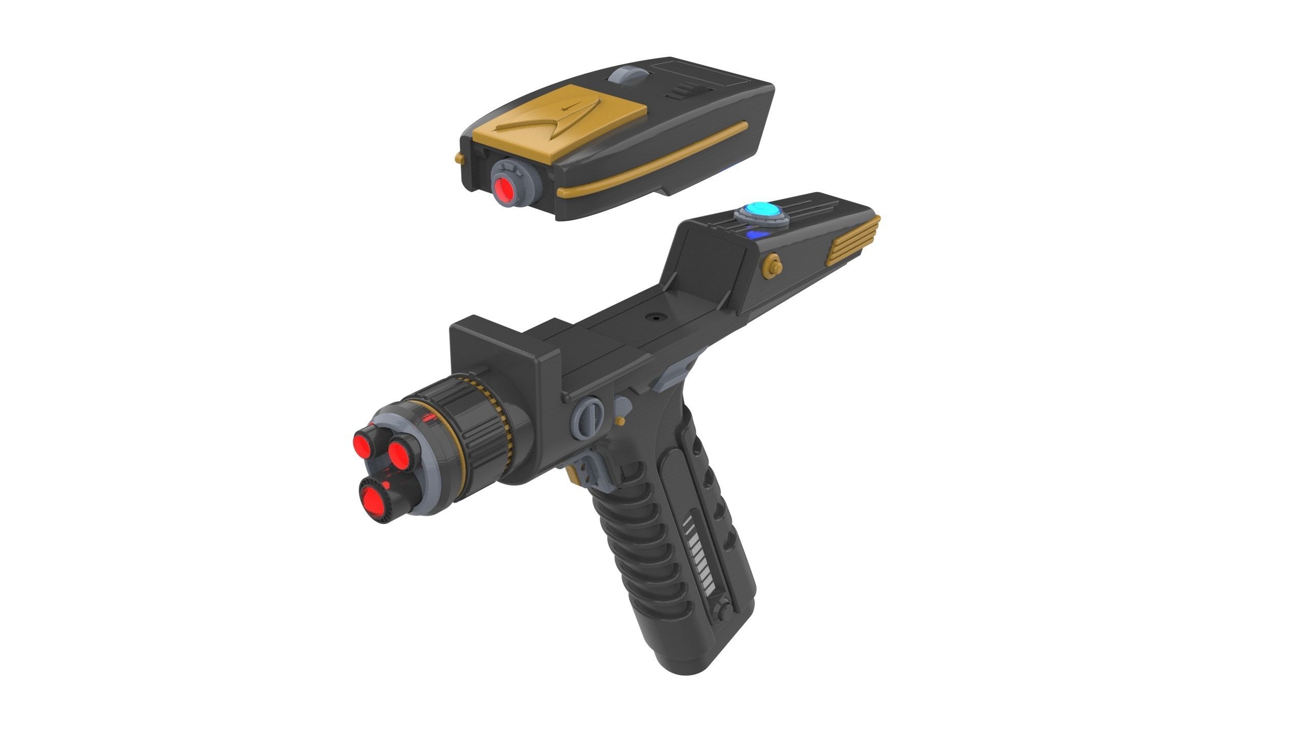 Discovery Phaser - Star Trek - Commercial - Printable - STL  3D print model_9