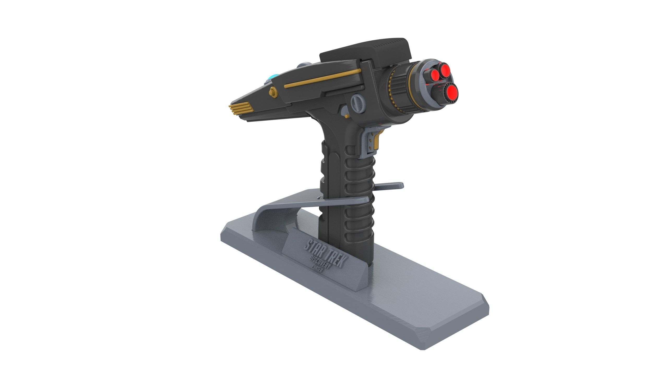 Discovery Phaser - Star Trek - Commercial - Printable - STL  3D print model_2
