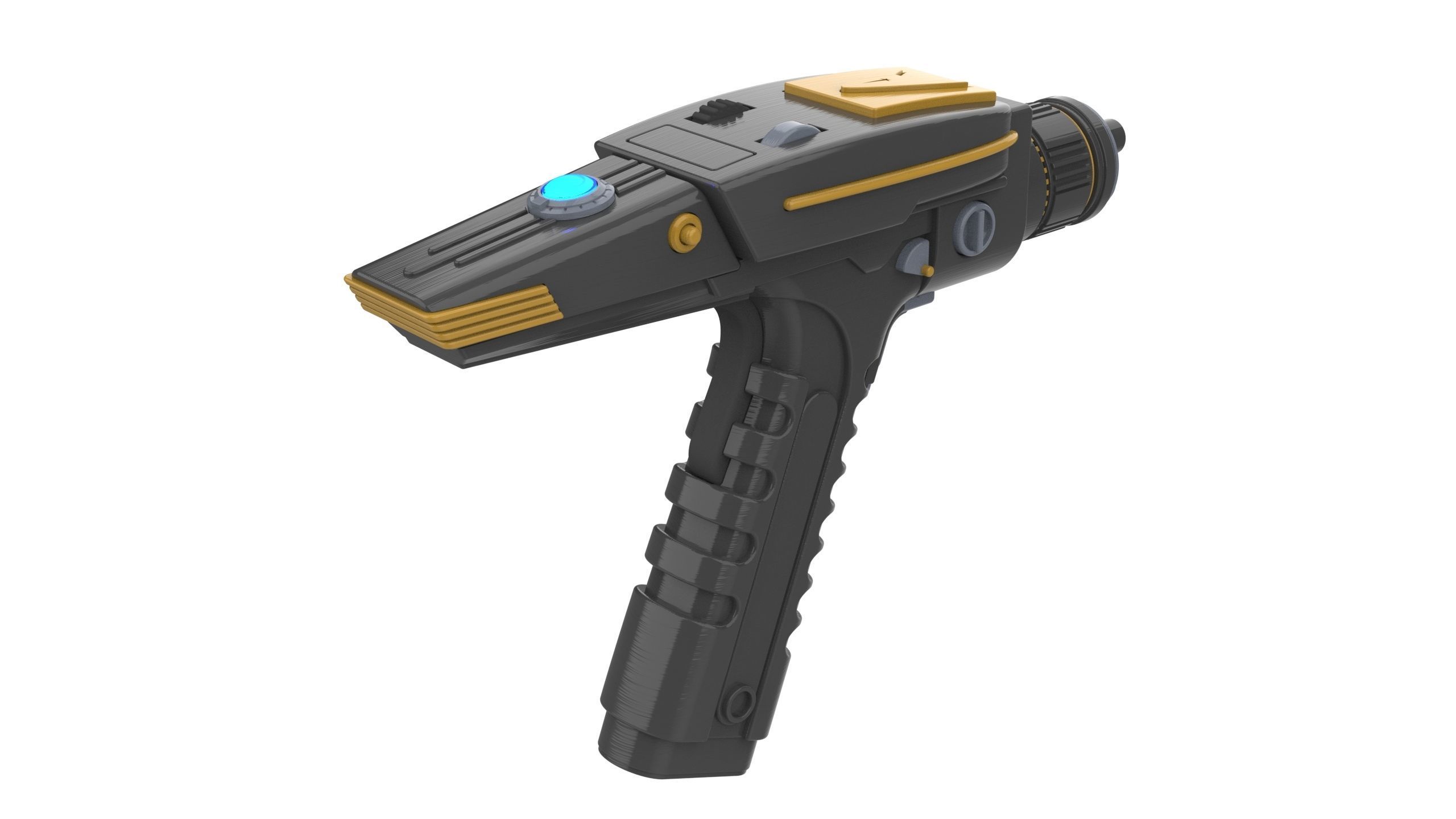 Discovery Phaser - Star Trek - Commercial - Printable - STL  3D print model_7
