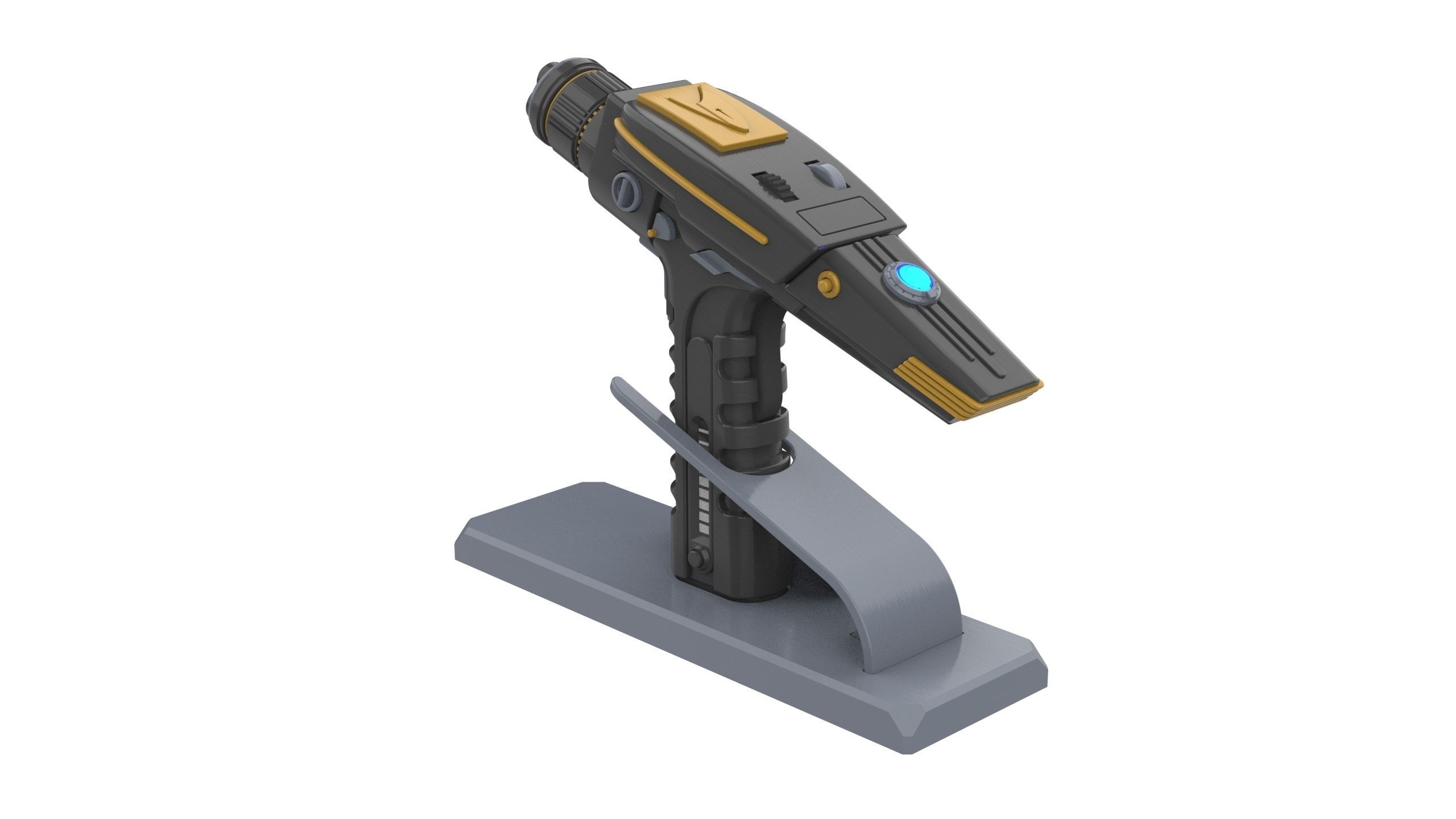 Discovery Phaser - Star Trek - Commercial - Printable - STL  3D print model_6