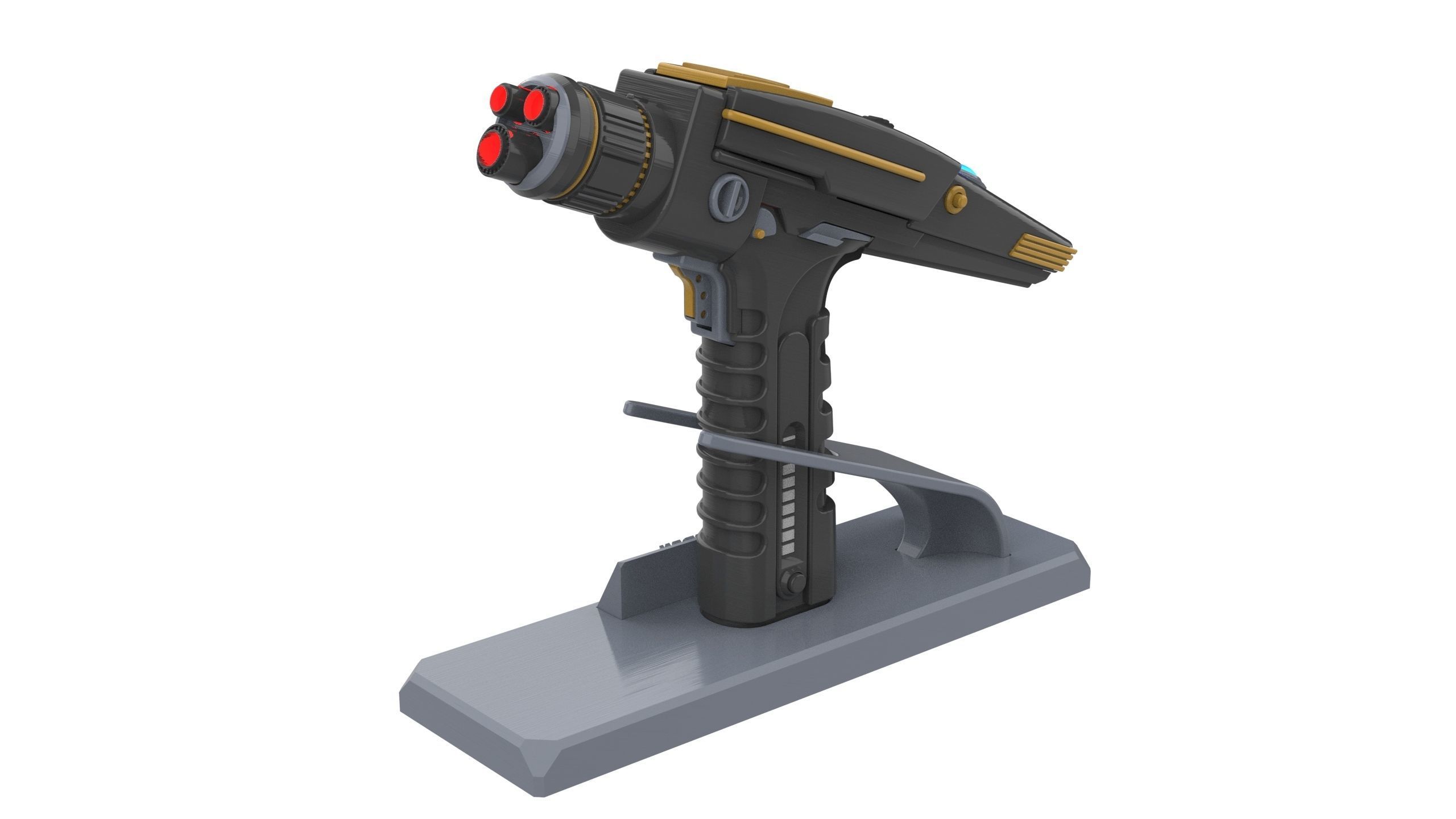 Discovery Phaser - Star Trek - Commercial - Printable - STL  3D print model_5