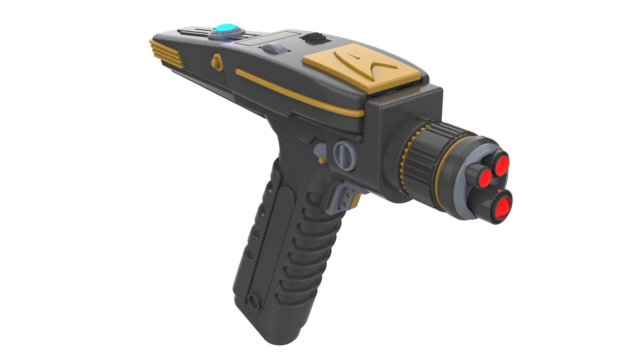 Discovery Phaser - Star Trek - Commercial - Printable - STL  3D print model_8