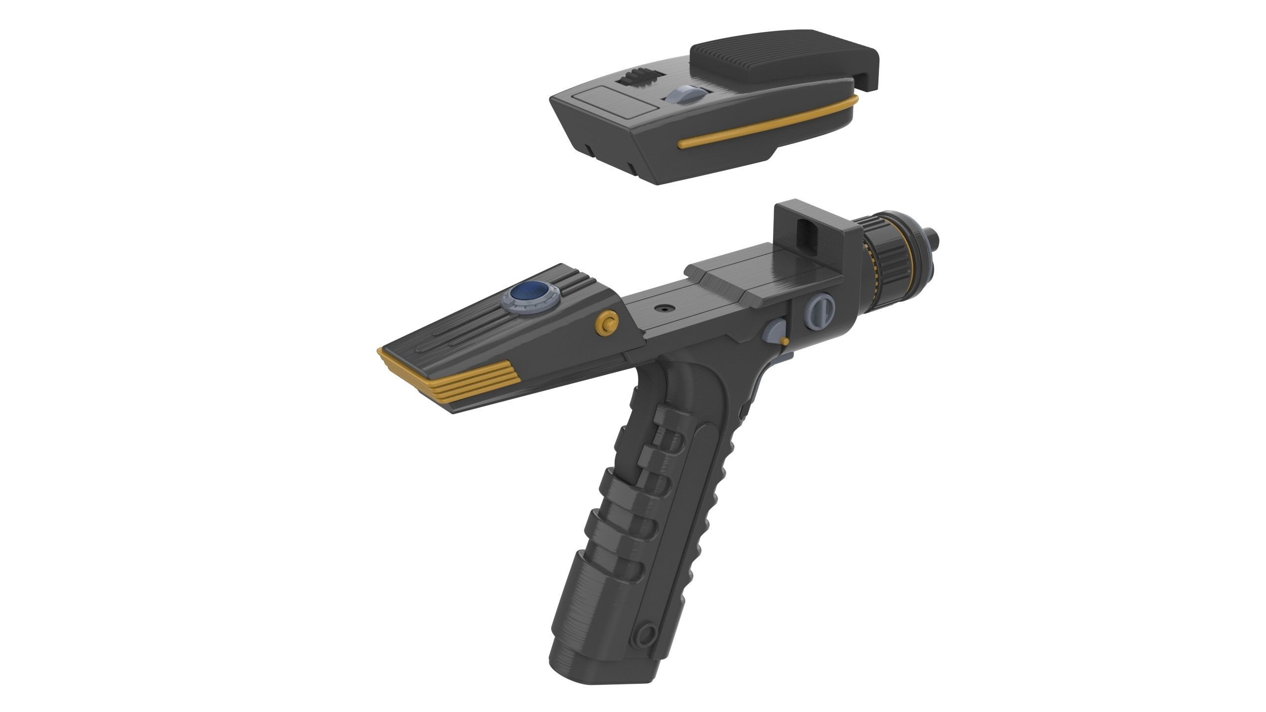 Discovery Phaser - Star Trek - Commercial - Printable - STL  3D print model_10