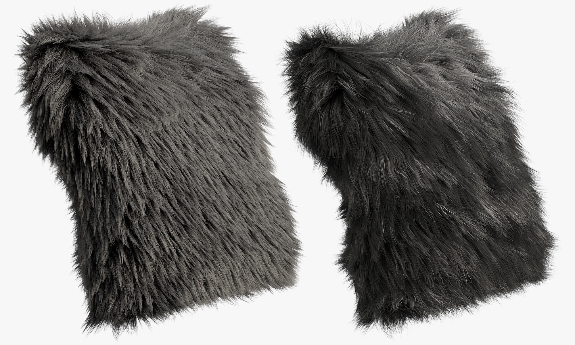 Collection of 38 fur pillows 3D model_19