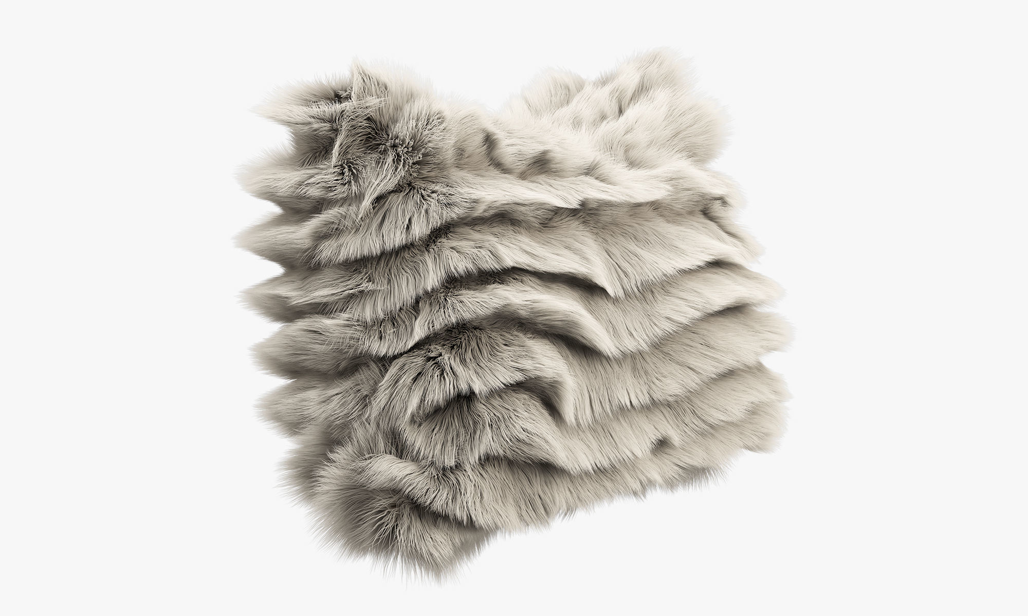 Collection of 38 fur pillows 3D model_99