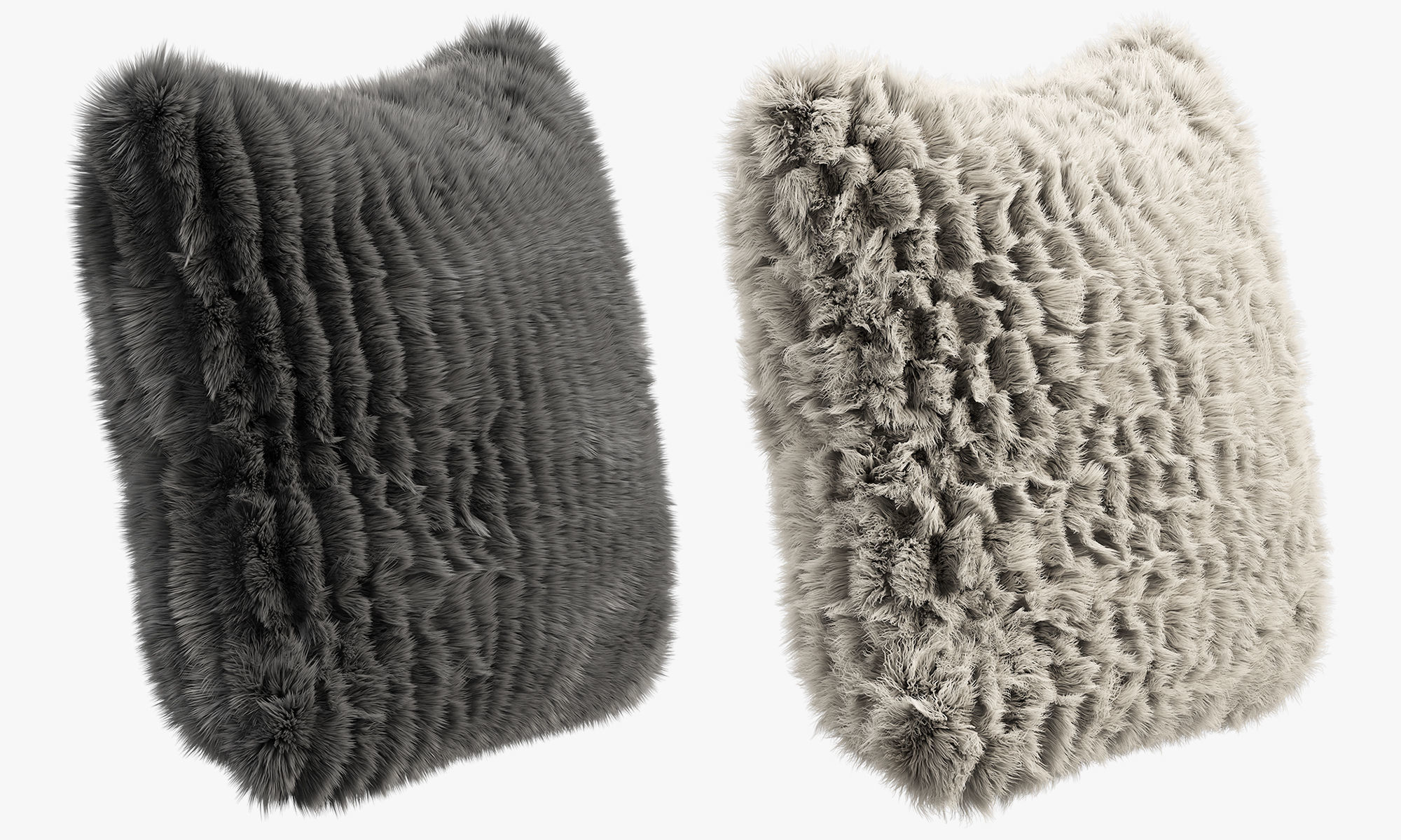 Collection of 38 fur pillows 3D model_84