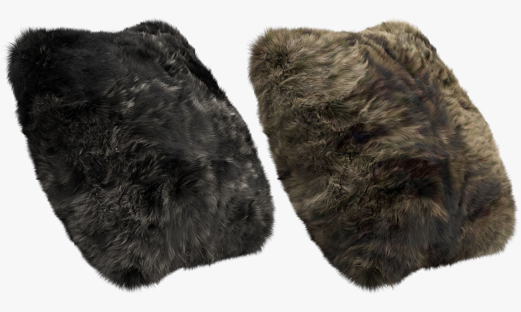 Collection of 38 fur pillows 3D model_41